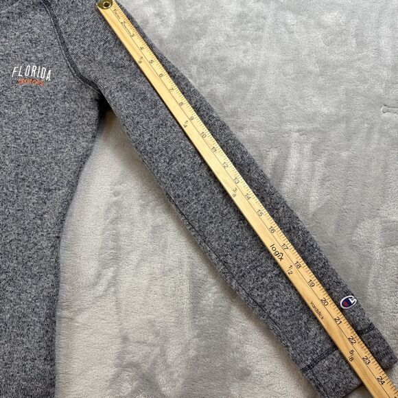 University of Florida Gators Women's XS Gray Fleece 1/4 Zip Pullover Champion - Picture 5 of 8